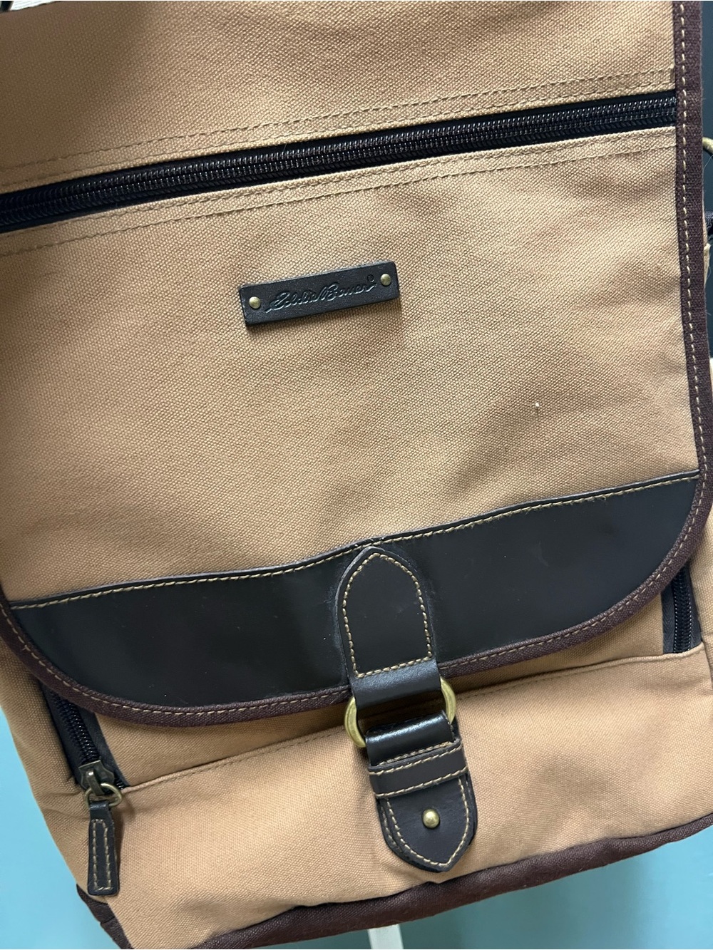 Eddie Bauer Vintage Canvas Messenger bag - Picture 4 of 10